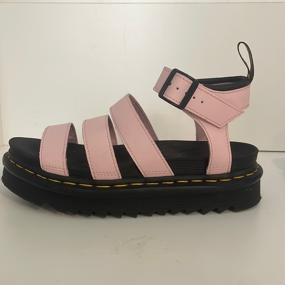 Light Pink Doc Marten Platform Sandals - Picture 2 of 4